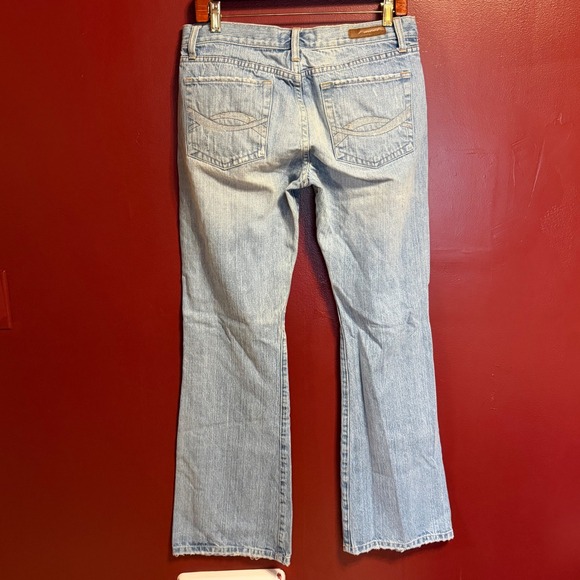 Abercrombie & Fitch Vintage 90s Y2K Low Rise Bootcut Jeans Size 10 Distressed - Picture 5 of 11